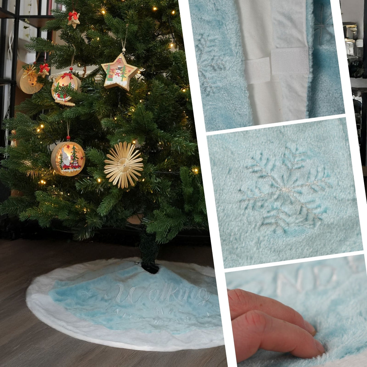 Tannenbaum-Rock Christbaum-Decke Weihnachtsbaummatte Weihnachtsbaum-Teppich Baumrock