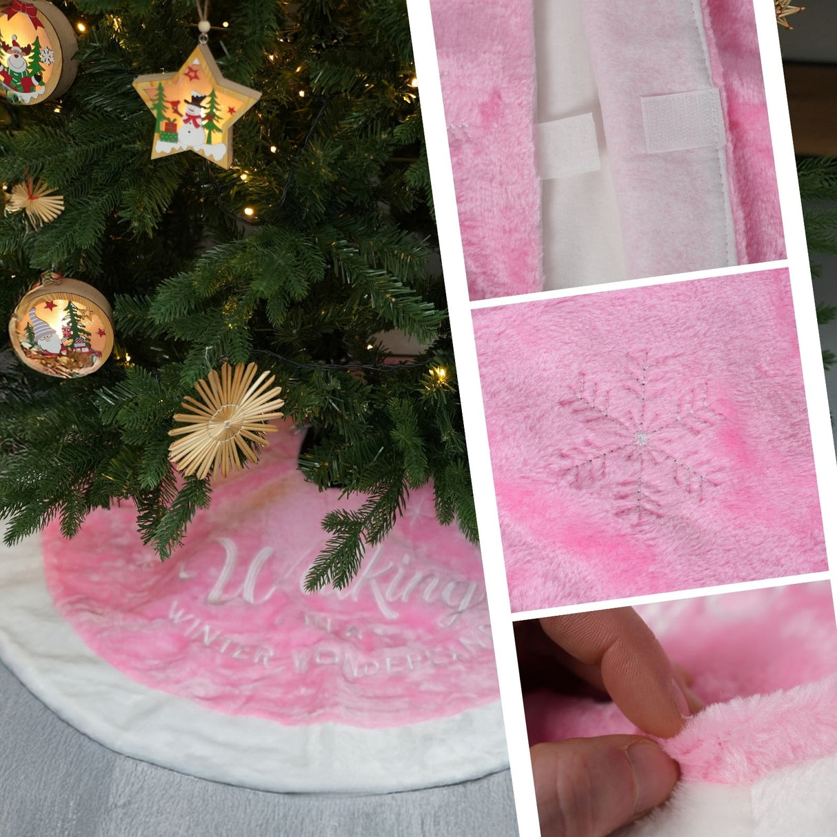 Weihnachtsbaum-Teppich Tannenbaum-Rock Christbaum-Decke Weihnachtsbaummatte Baumrock