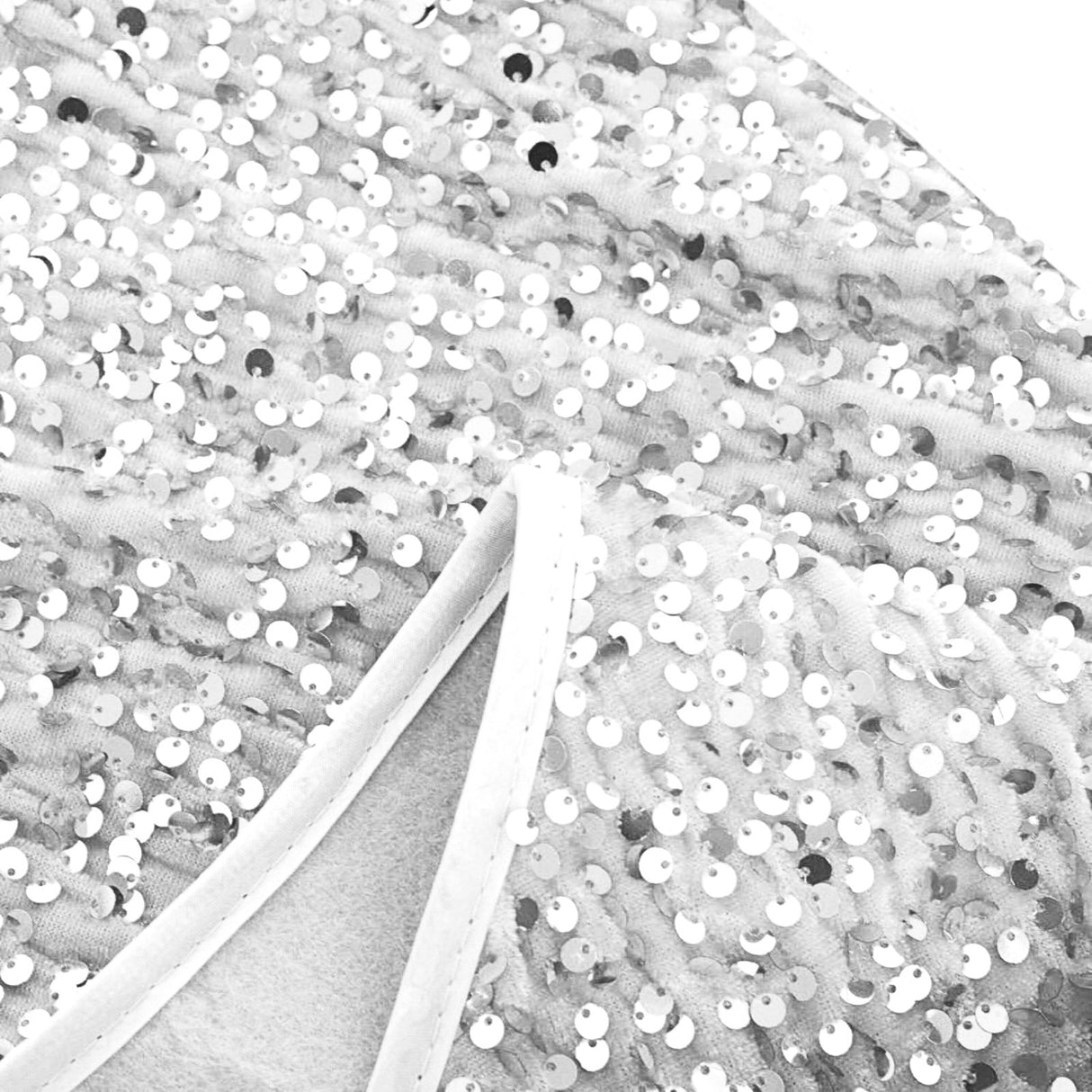 Christbaumrock Pailletten-Muster Weihnachtsbaumständer-Kragen Baumständer-Verkleidung