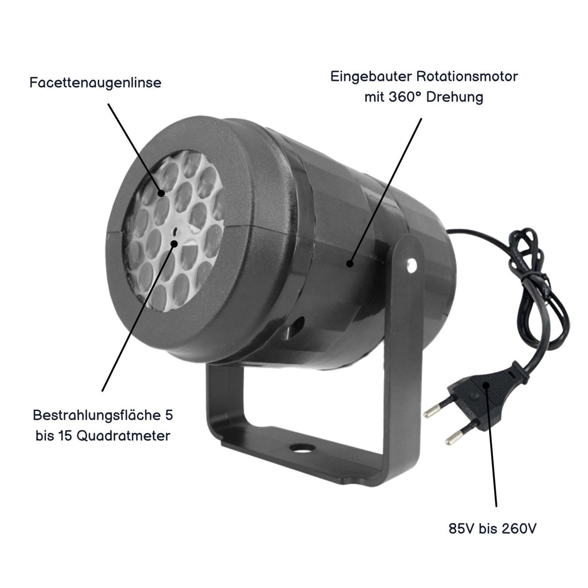 Indoor-Schneeflocken-Projektor Beamer Videoprojektor LED-Projektorlampe