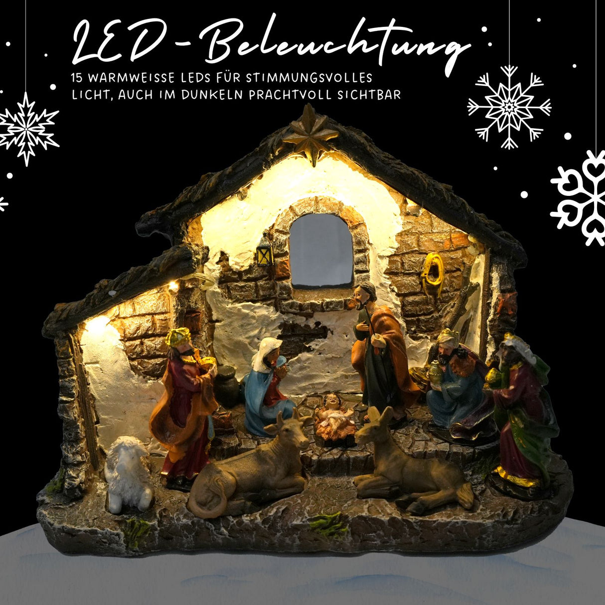 Weihnachtskrippe Weihnachtsstall Krippe Weihnachtsdekoration Krippenszene