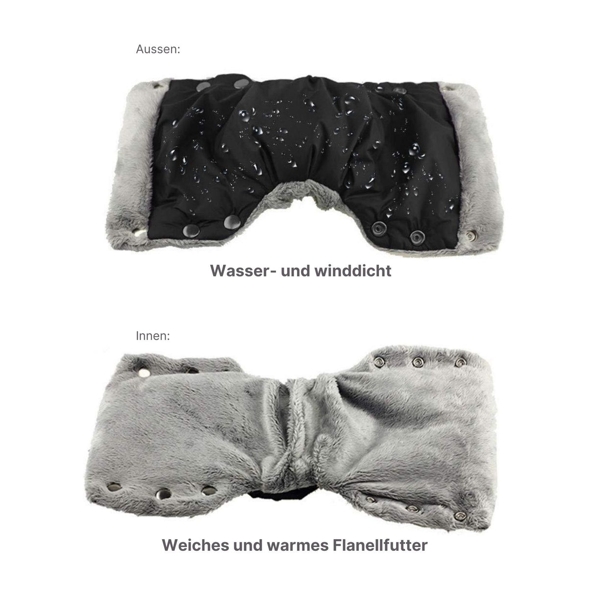 Kinderwagen-Handschuhe Handwärmer Winterhandschuhe Handschutz Handmuff