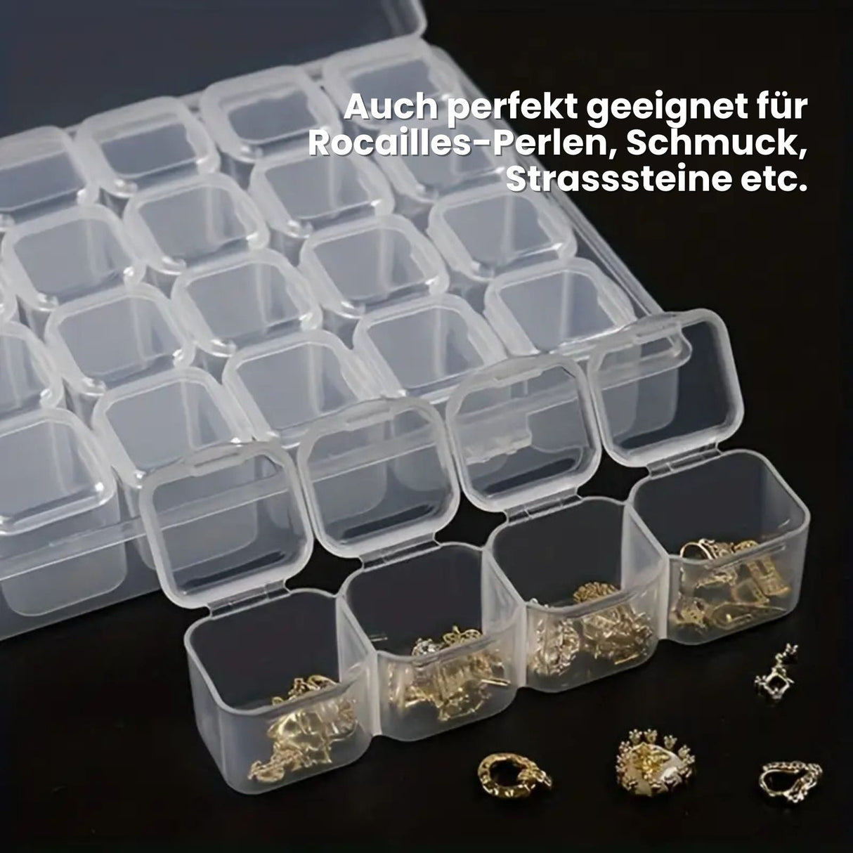 DIY-Diamond Painting-Organizer Sortierbox Aufbewahrungsbox mit Aufkleber