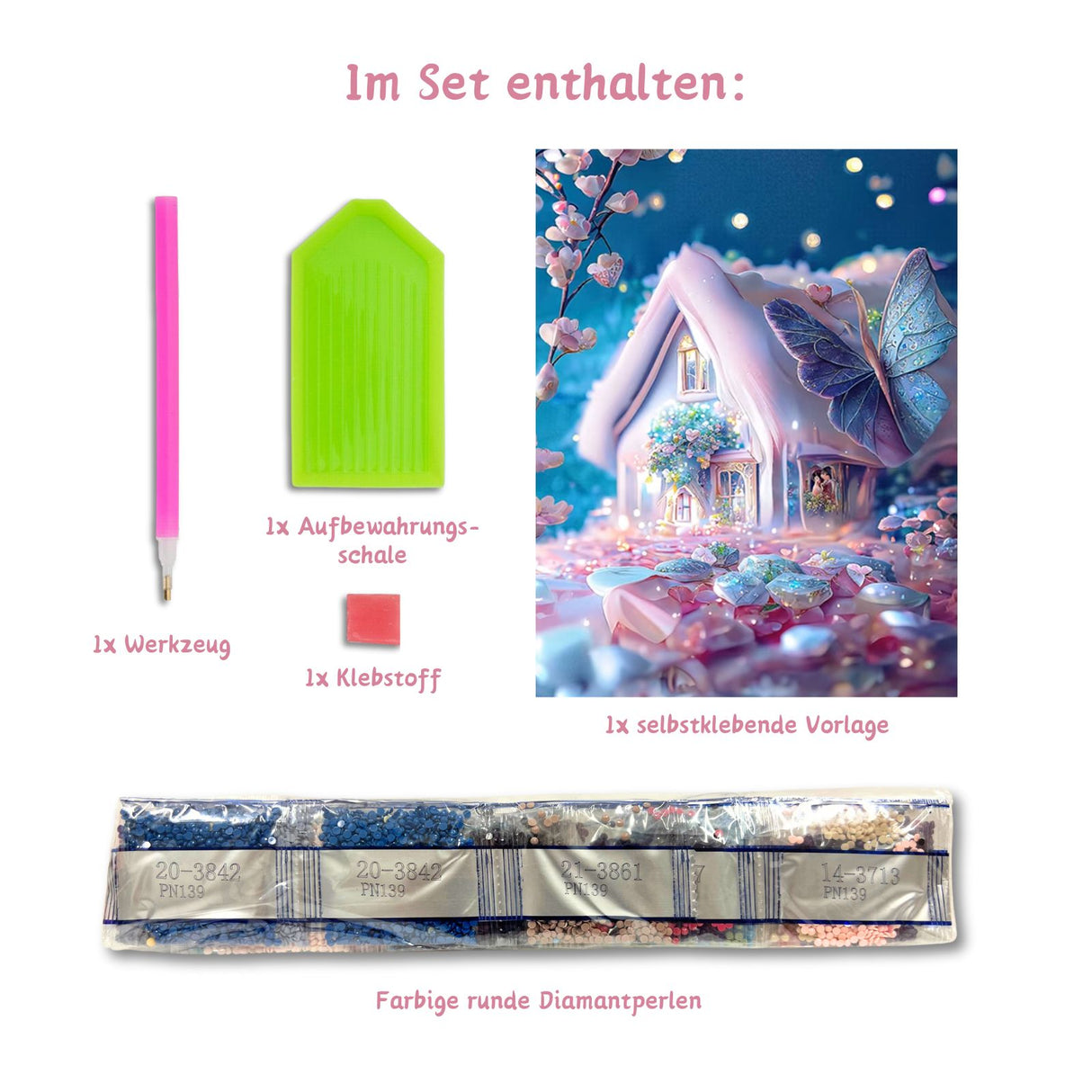 Dekorative Malerei Bastelset DIY-Diamantgemälde Diamantmalerei Diamond Painting