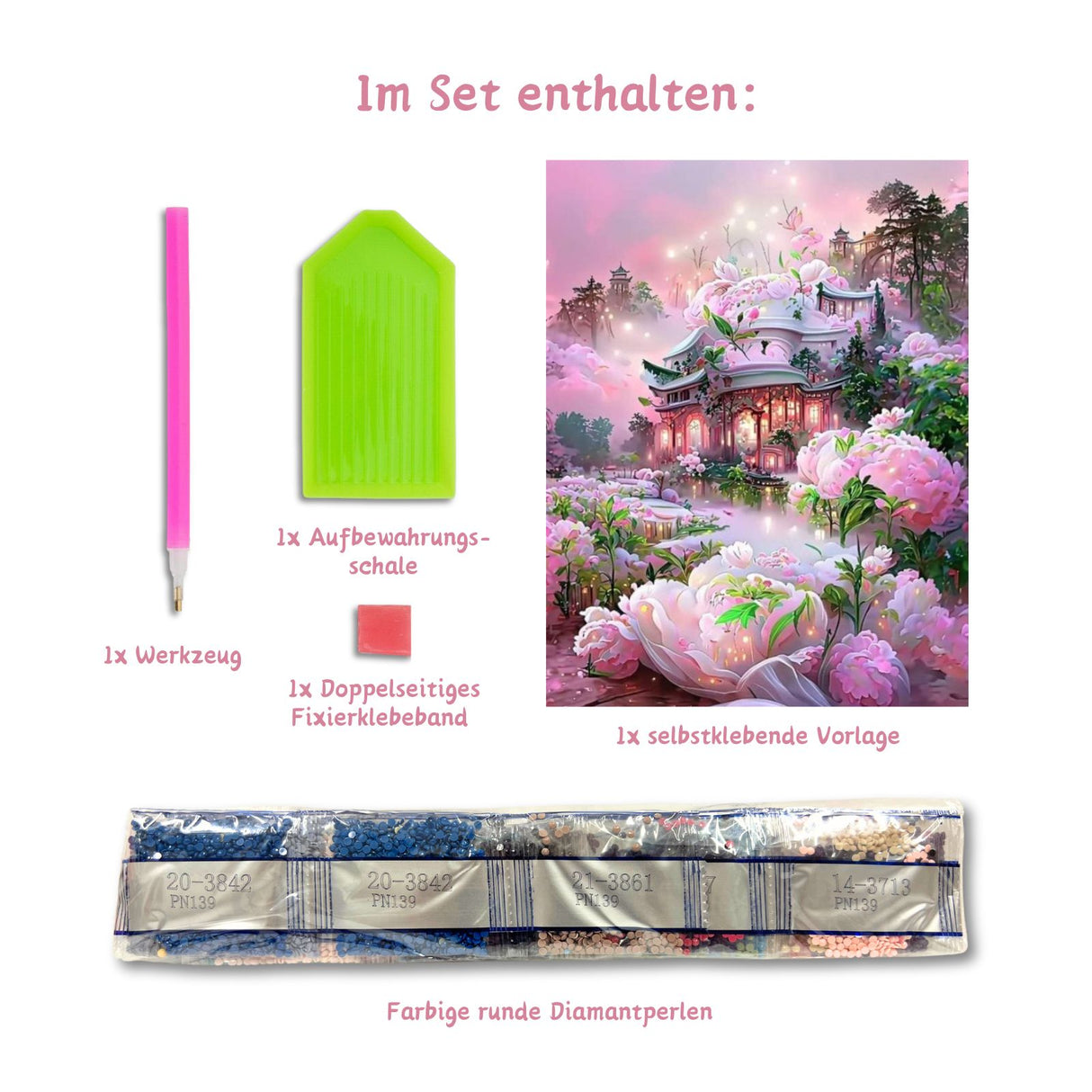 DIY-Diamond Painting Strasssteinbild Diamantgemälde Diamantmalerei Bastelset