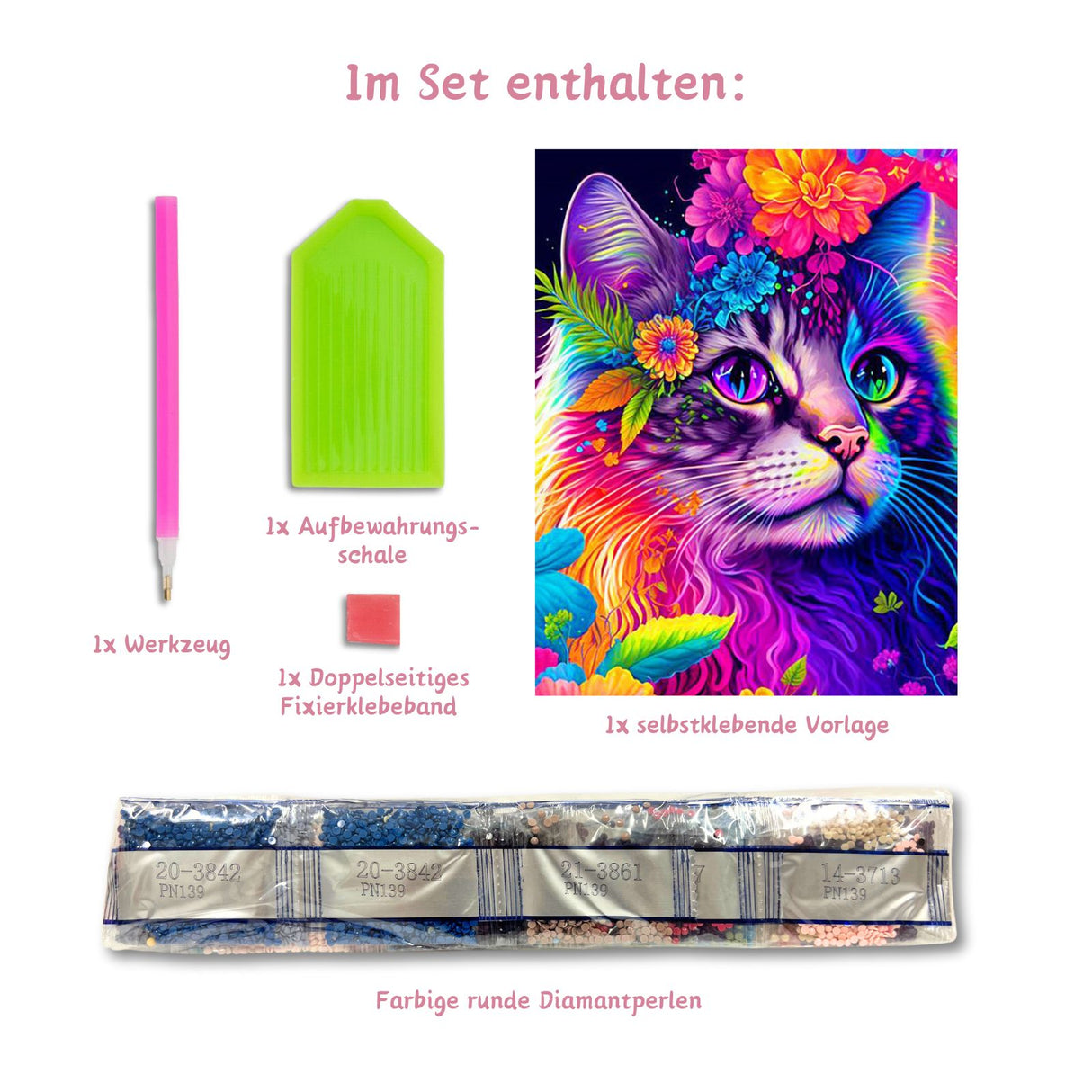 Bastelset Strasssteinbild DIY-Diamantgemälde Diamantmalerei Diamond Painting