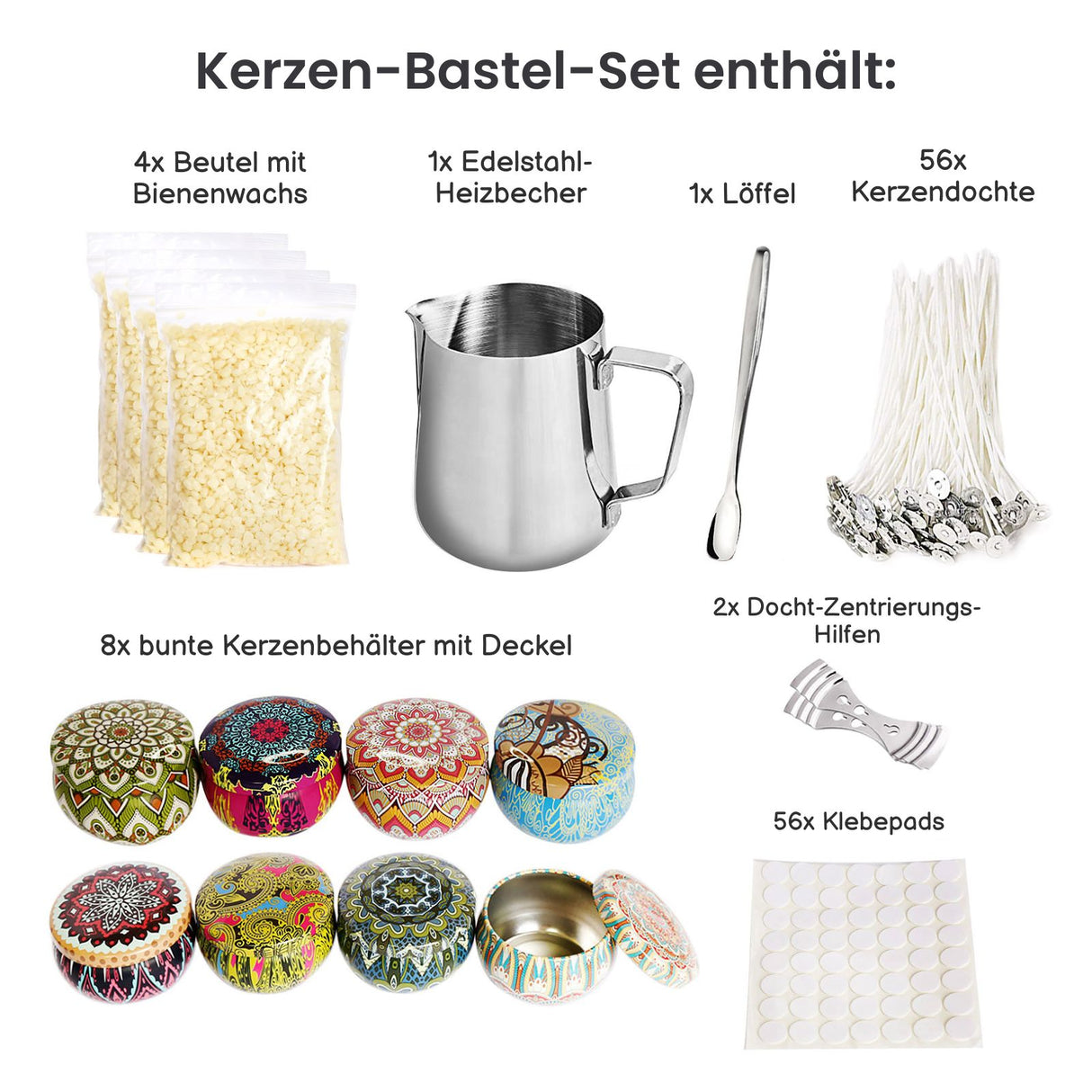 DIY-Set zur Herstellung von Kerzen Kerzen-Bastel-Set
