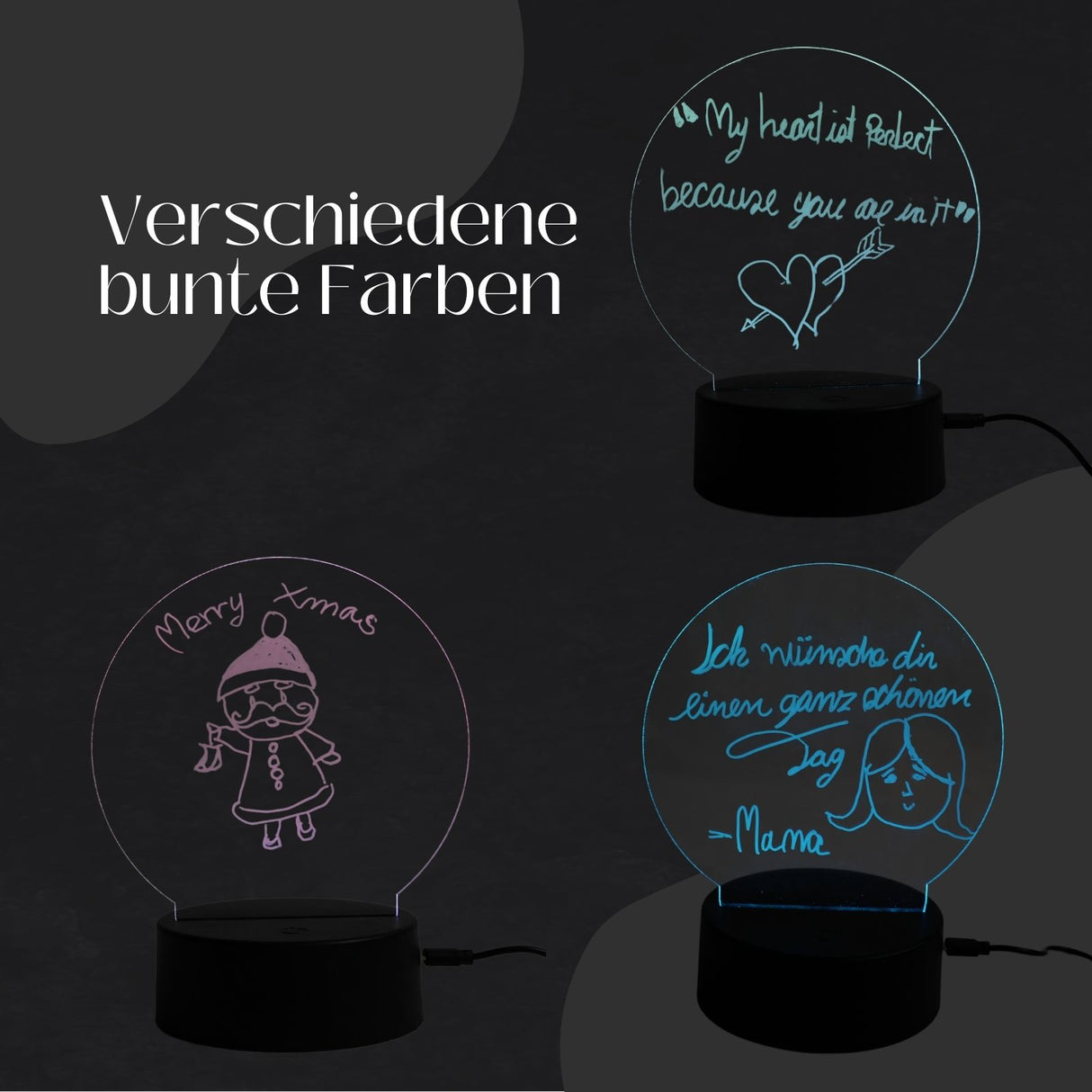 RGB 3D-Nachtlicht Deko-Beleuchtung Stimmungslicht Einschlaflicht