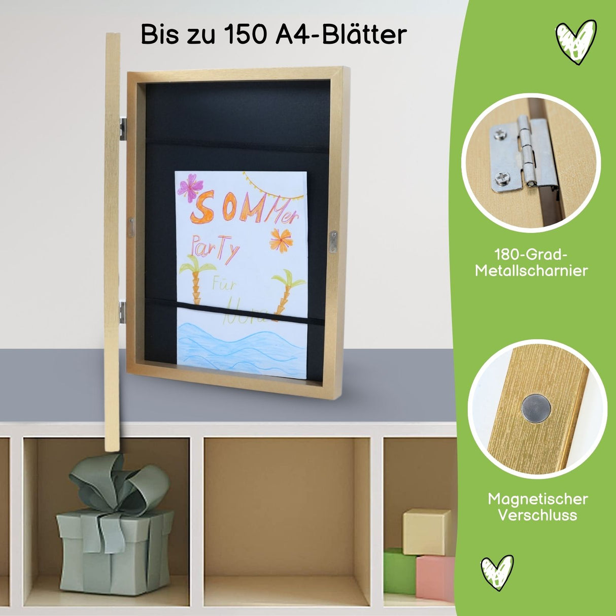 Kunstrahmen Wandrahmen Flip Fotorahmen Bilderrahmen A4 Bildhalter