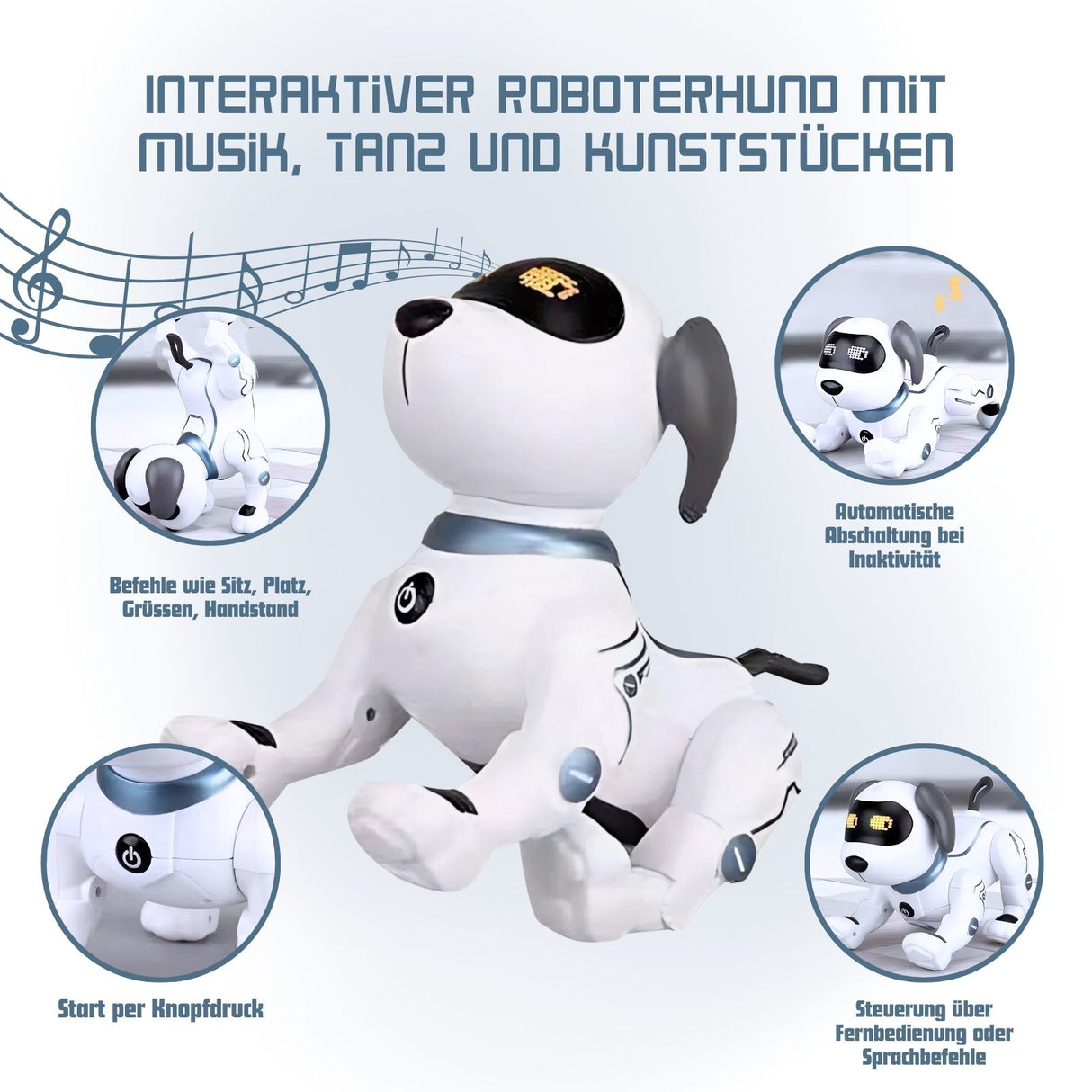 Stunt Dog Roboterhund Ferngesteuerter Spielzeug-Roboter Kinderspielzeug