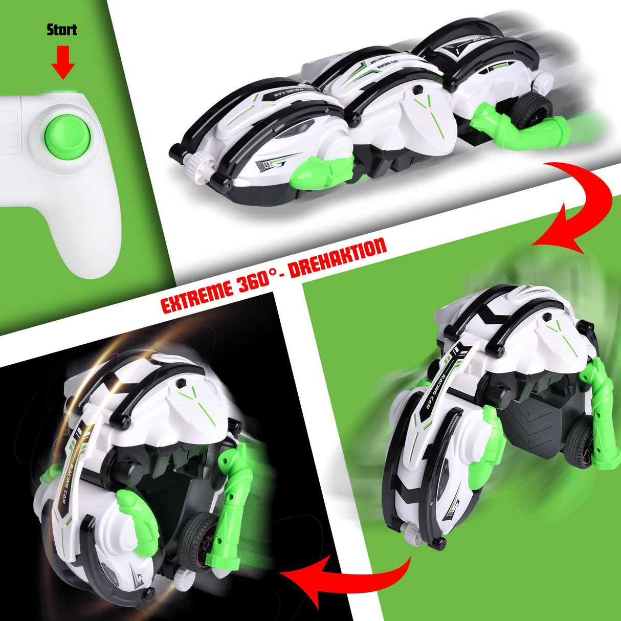 RC Stunt Car Ferngesteuertes Auto Stunt-Auto Rennauto Spielzeugauto