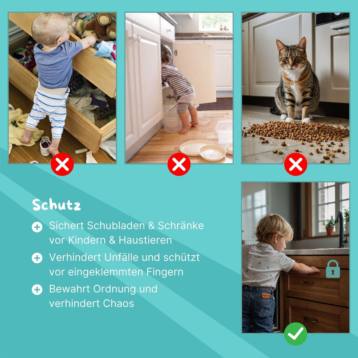 Schranksicherung Kindersicherung Multi-Sicherung