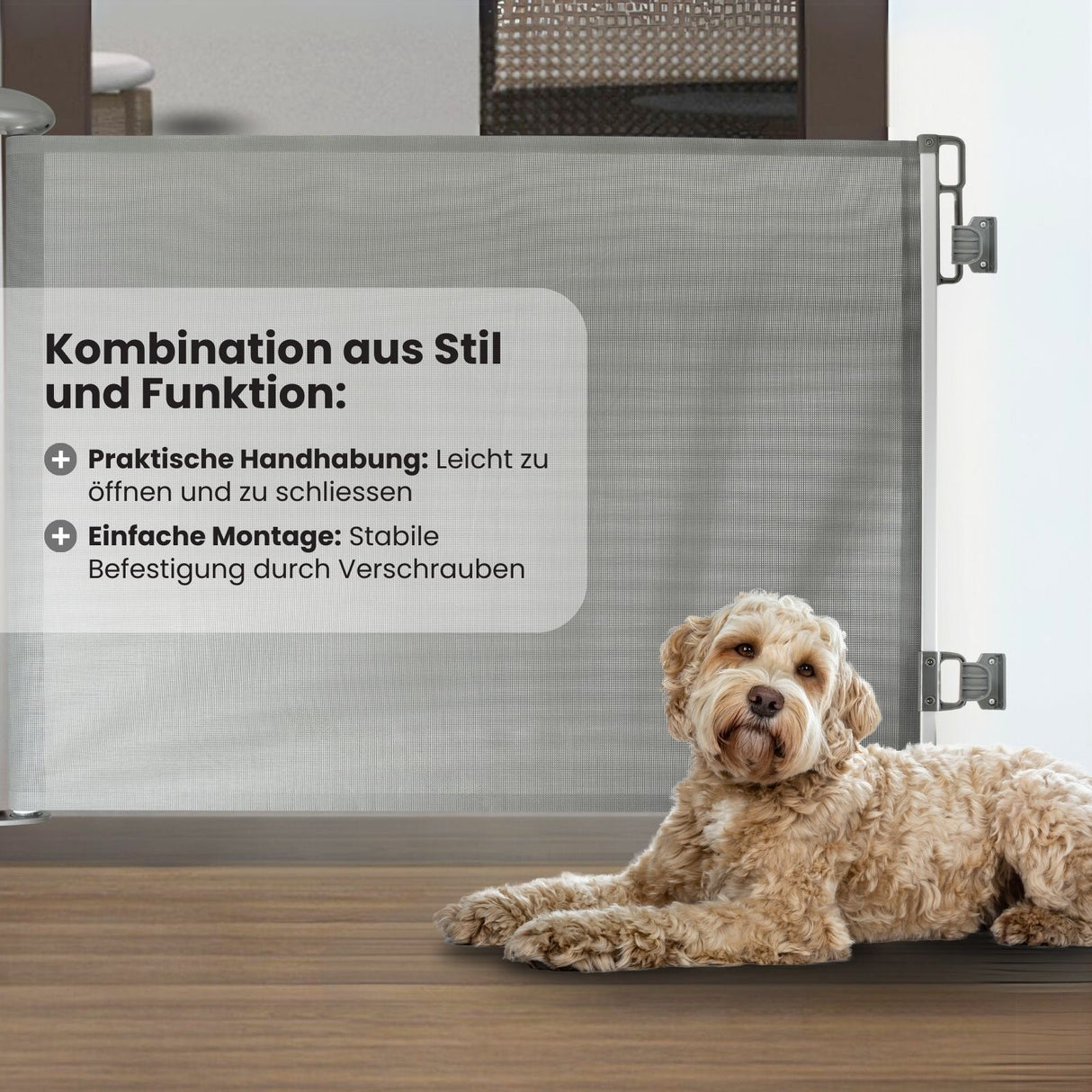 Schutzgitter Tür-Barriere Treppenschutzgitter Absperrgitter