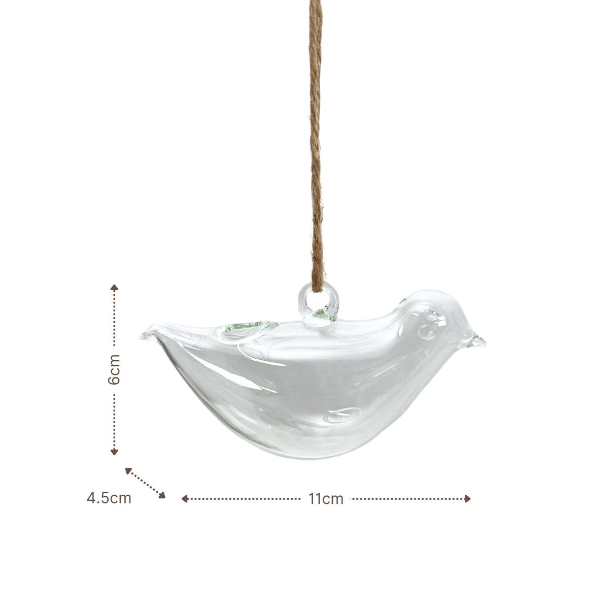 Hängende Glasvase Vogelform Blumenvase Vase Dekoration