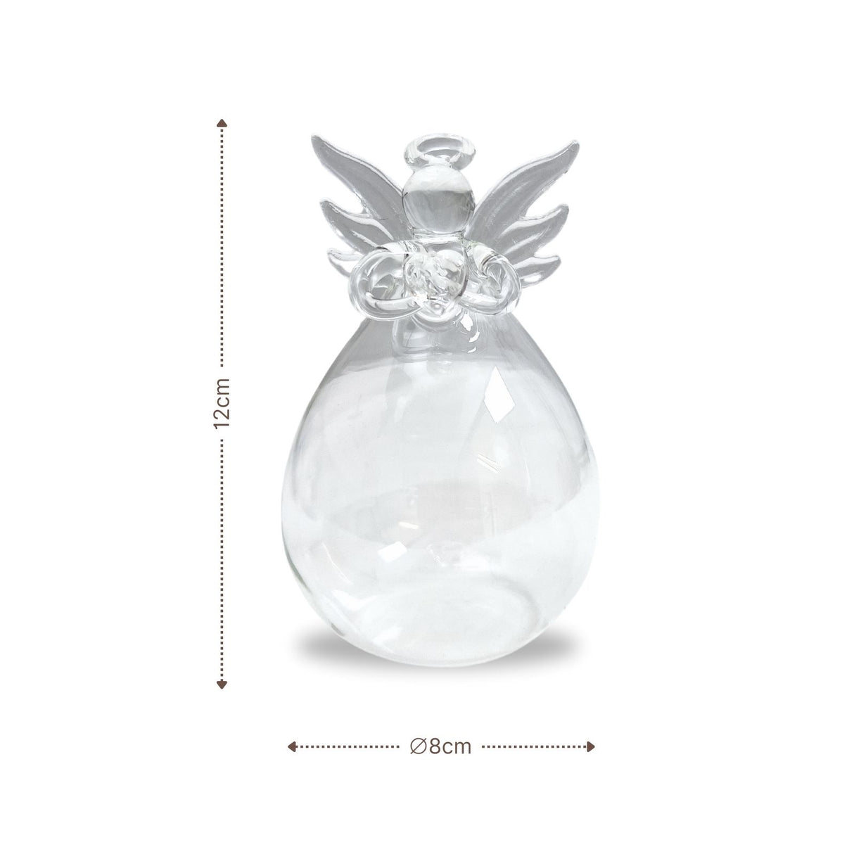 Stehende Glasvase Engelform Blumenvase Vase Dekoration