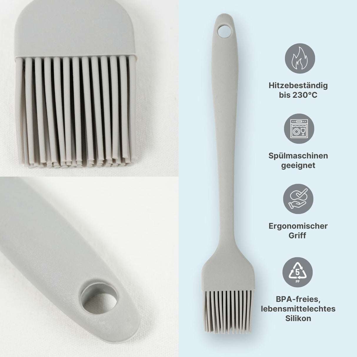 Backpinsel Silikonpinsel Marinadenpinsel Bratenpinsel Teigpinsel