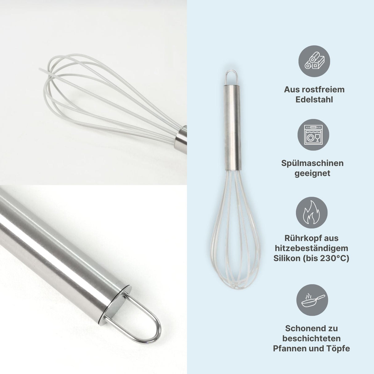 Rührbesen Schwingbesen Schneebesen Schlagbesen Handquirl