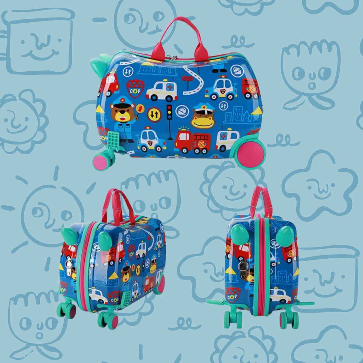 Kinderkoffer Kindertrolley Hartschalenkoffer Reisegepäck Koffer