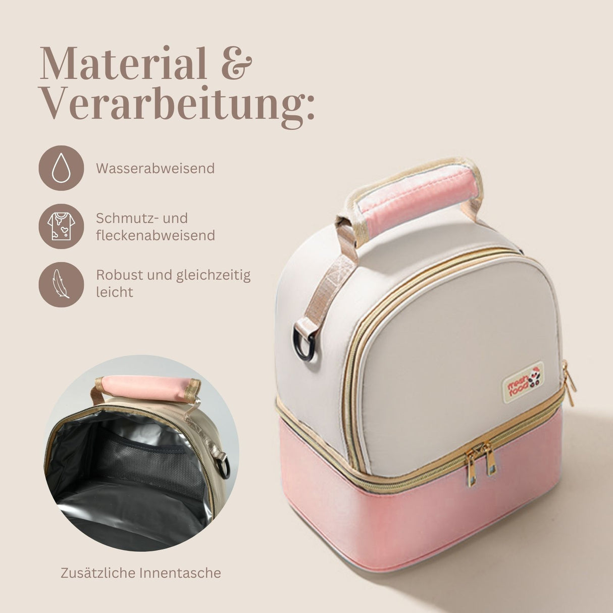 Milchkühltasche Babyflaschen-Tragetasche Mamatasche Rucksack