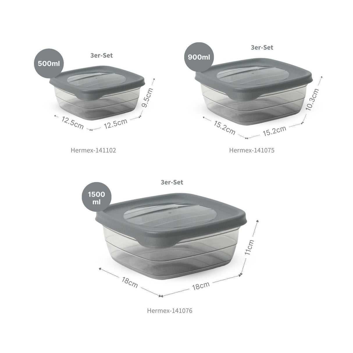 28-tlg. Frischhaltedosen-Set Vorratsdosen Meal-Prep-Dosen Gefrierdosen