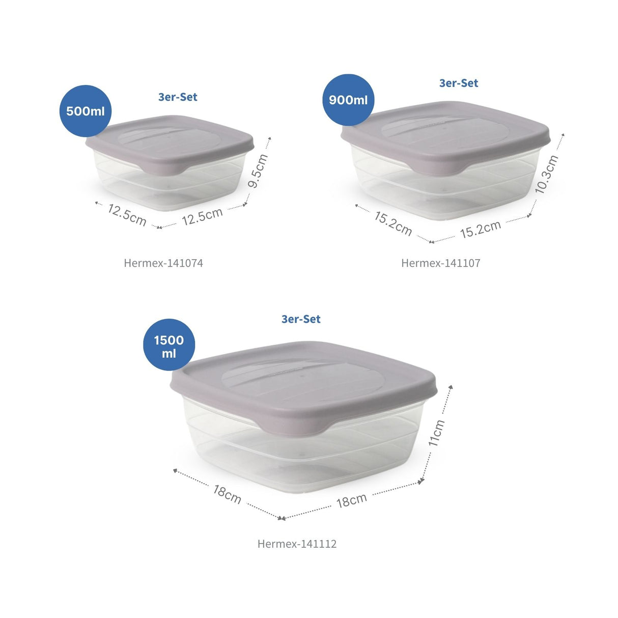 28-tlg. Frischhaltedosen-Set Gefrierdosen Meal-Prep-Dosen Vorratsdosen