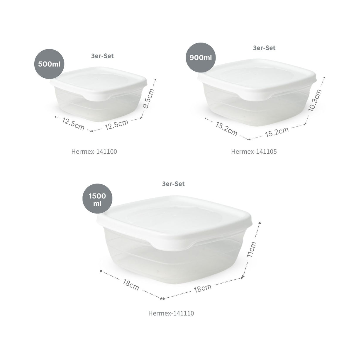 28-tlg. Frischhaltedosen-Set Vorratsdosen Gefrierdosen Meal-Prep-Dosen