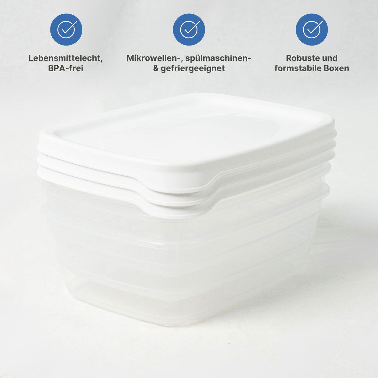 11-tlg. Frischhaltedosen-Set Vorratsdosen Gefrierdosen Meal-Prep-Dosen