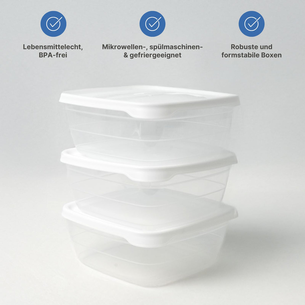 14-tlg. Frischhaltedosen-Set Meal-Prep-Dosen Vorratsdosen Gefrierdosen