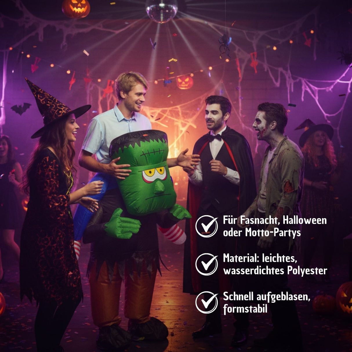 Frankenstein Kostüm Aufblasbares Kostüm Halloween Outfit Party Kostüm
