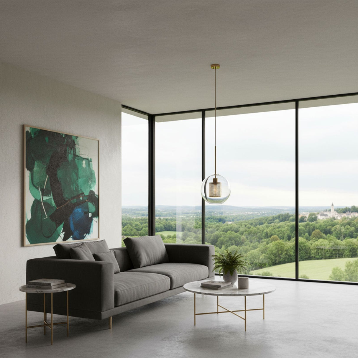 Glas-Deckenleuchte Hängeleuchte Deckenlampe Hängelampe Pendelleuchte