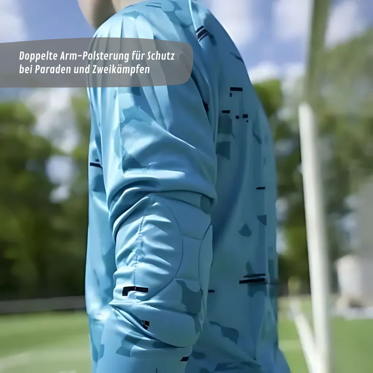 Trikot Blue Camou Protection Torwarttrikot Gr. M Fussball Shirt