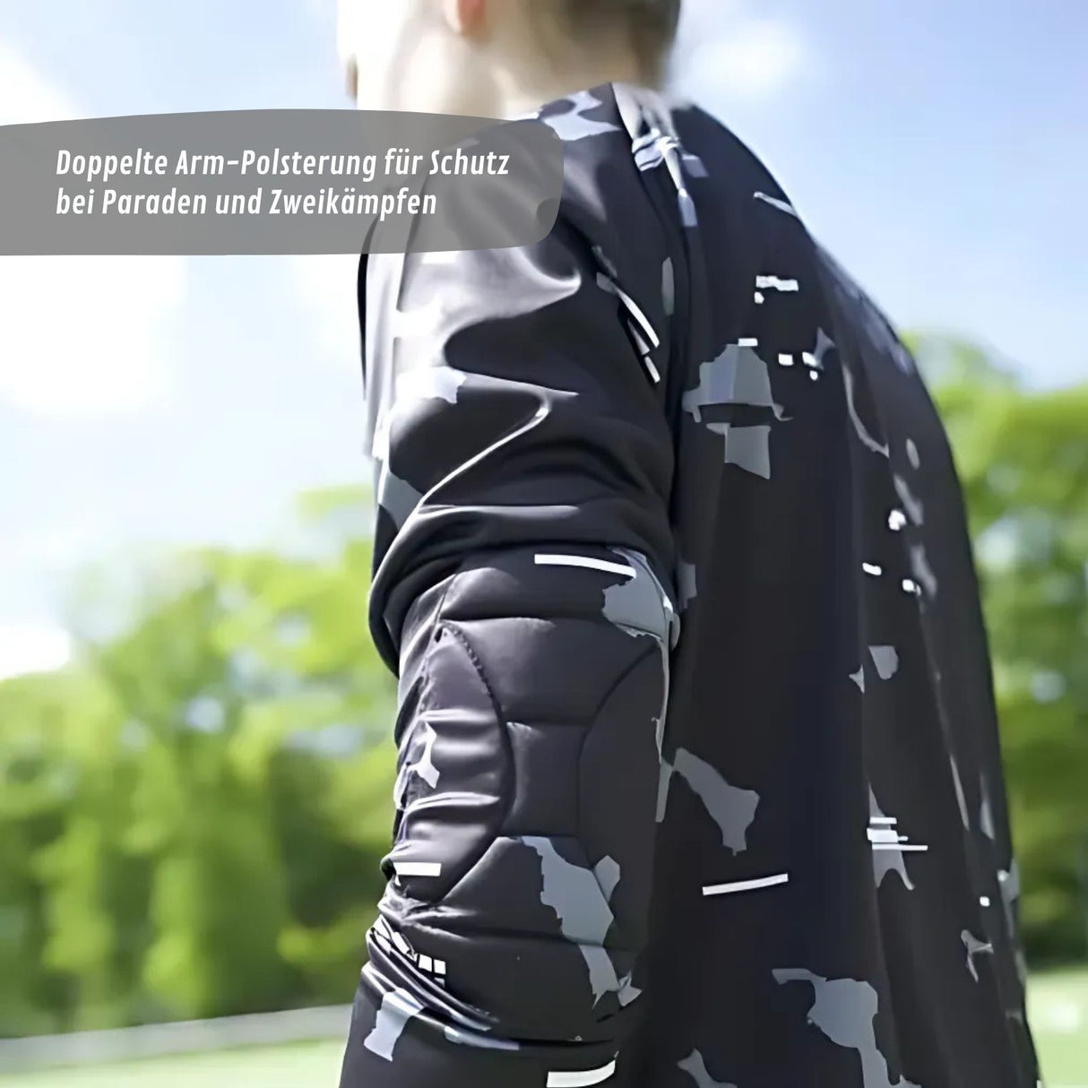 Trikot Black Camou Protection Torwarttrikot Gr. 152 Fussball Shirt