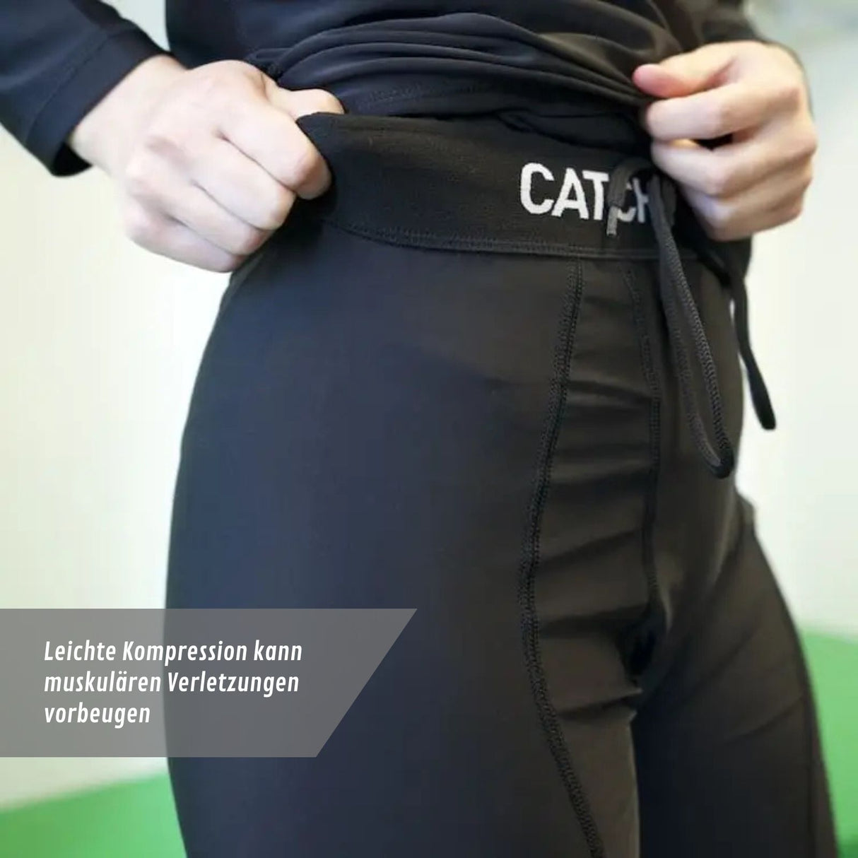 Atmungsaktive Sport-Leggings 3/4-lang Gr. 128 Funktionshose Unterziehhose