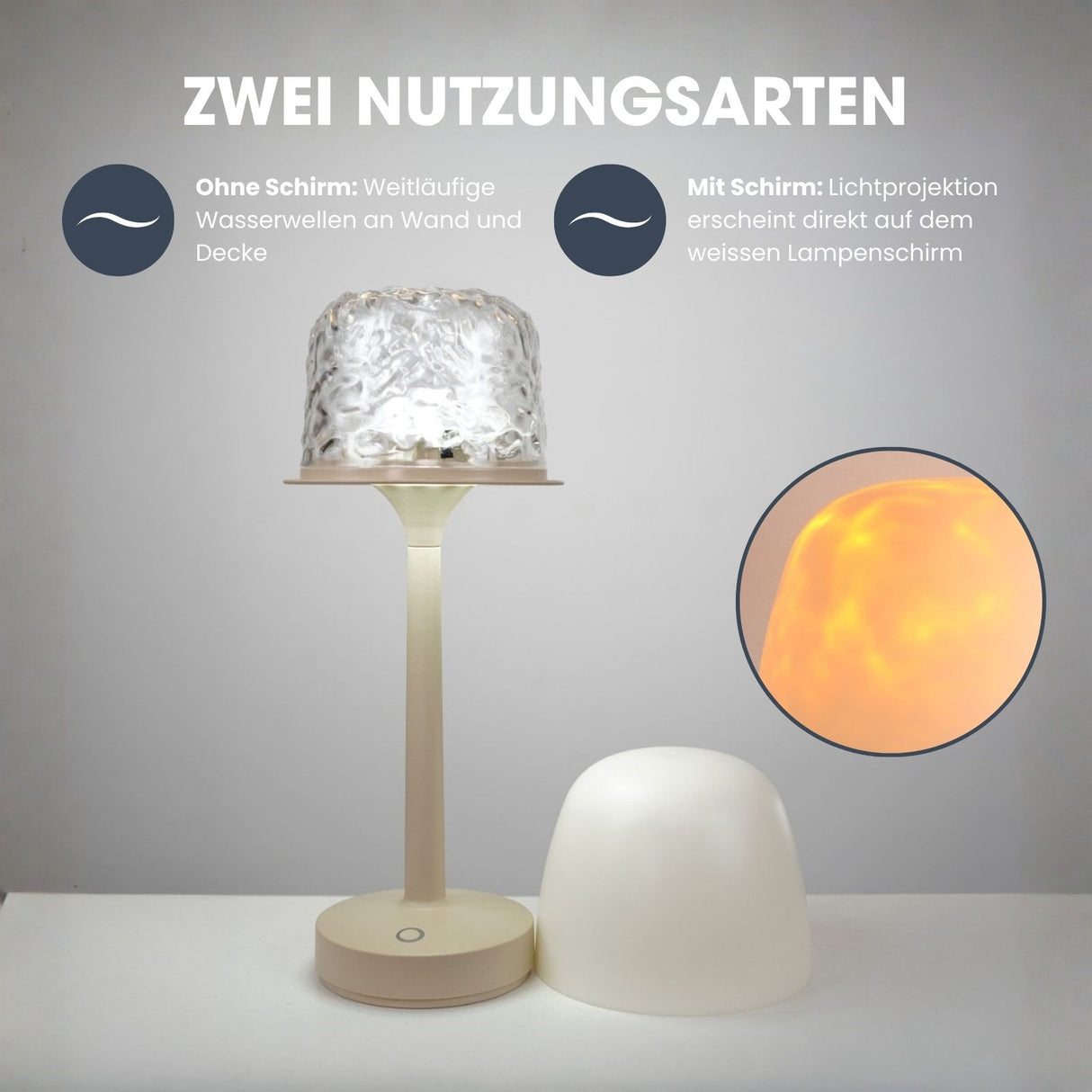 LED-Stimmungslicht Aurora-Lampe Effekt-Tischlampe Dekotischleuchte