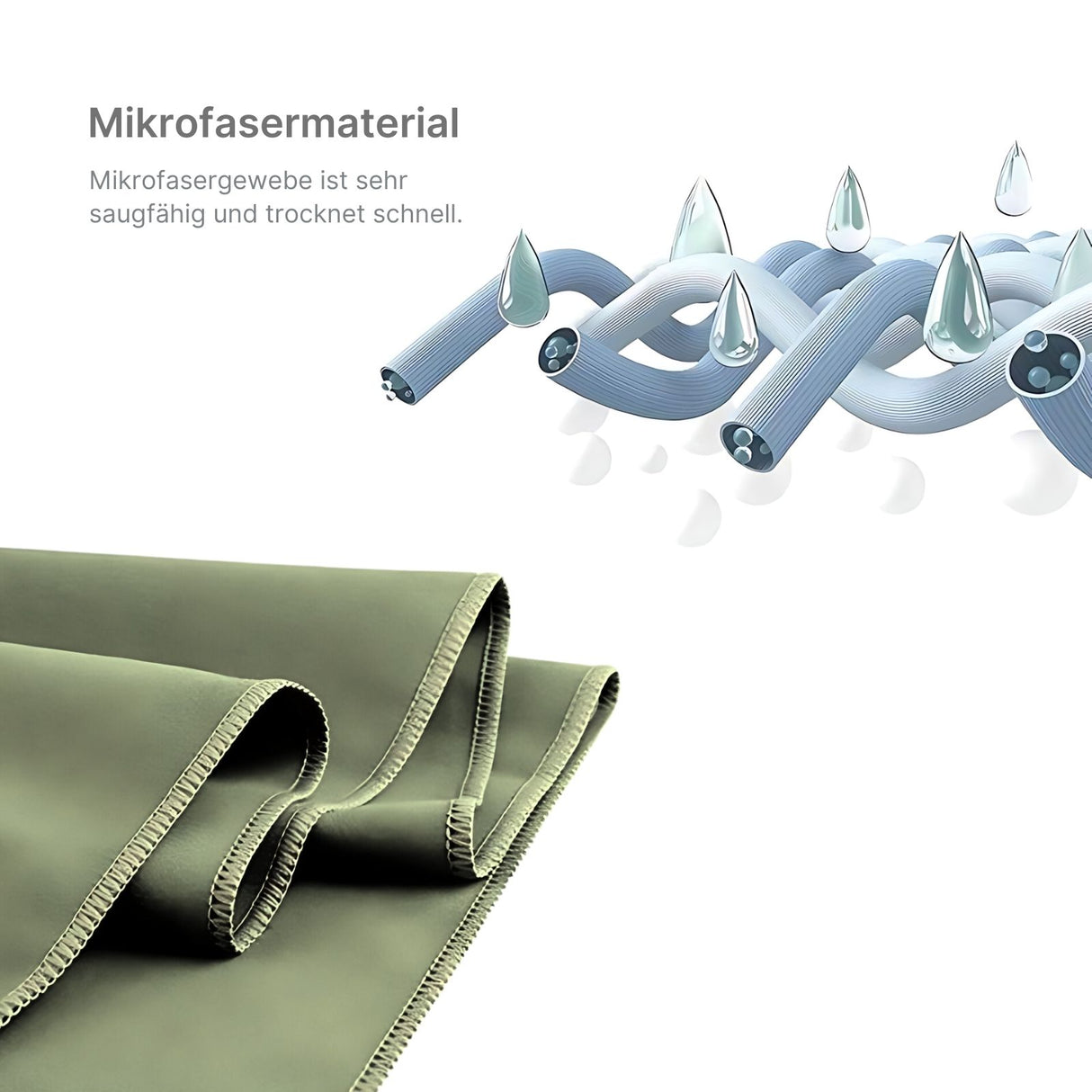 Fitnesshandtuch Badetuch Mikrofaser-Sporthandtuch Strandtuch