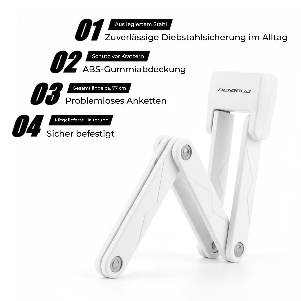 Veloschloss Faltschloss Diebstahlsicherung Fahrradschloss Bikeschloss