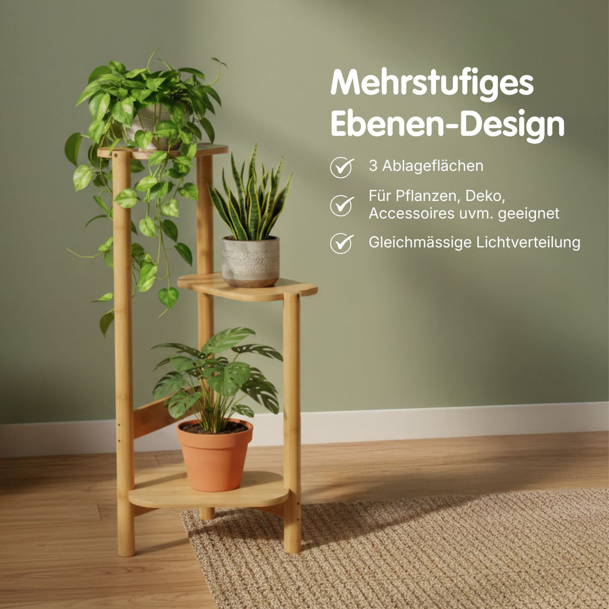 Pflanzentreppe Pflanzenregal Blumenständer Blumenregal Pflanzenständer