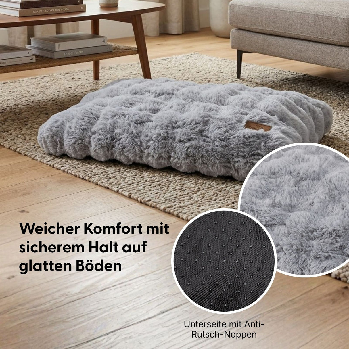 Hundebett Grösse M Kuschelbett Hundekissen Haustierbett Schlafplatz