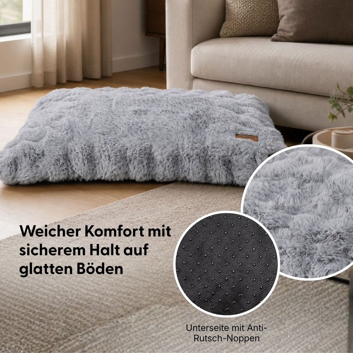 Hundebett Grösse L Kuschelbett Haustierbett Hundekissen Schlafplatz