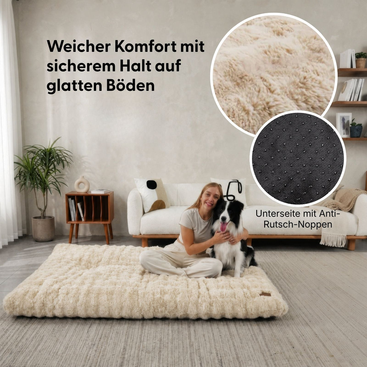 Kuschelbett Grösse 4XL Hundebett Schlafplatz Hundekissen Haustierbett