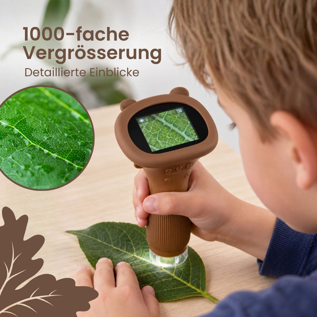 Tragbares Kindermikroskop Portables Mikroskop Mini-Handmikroskop