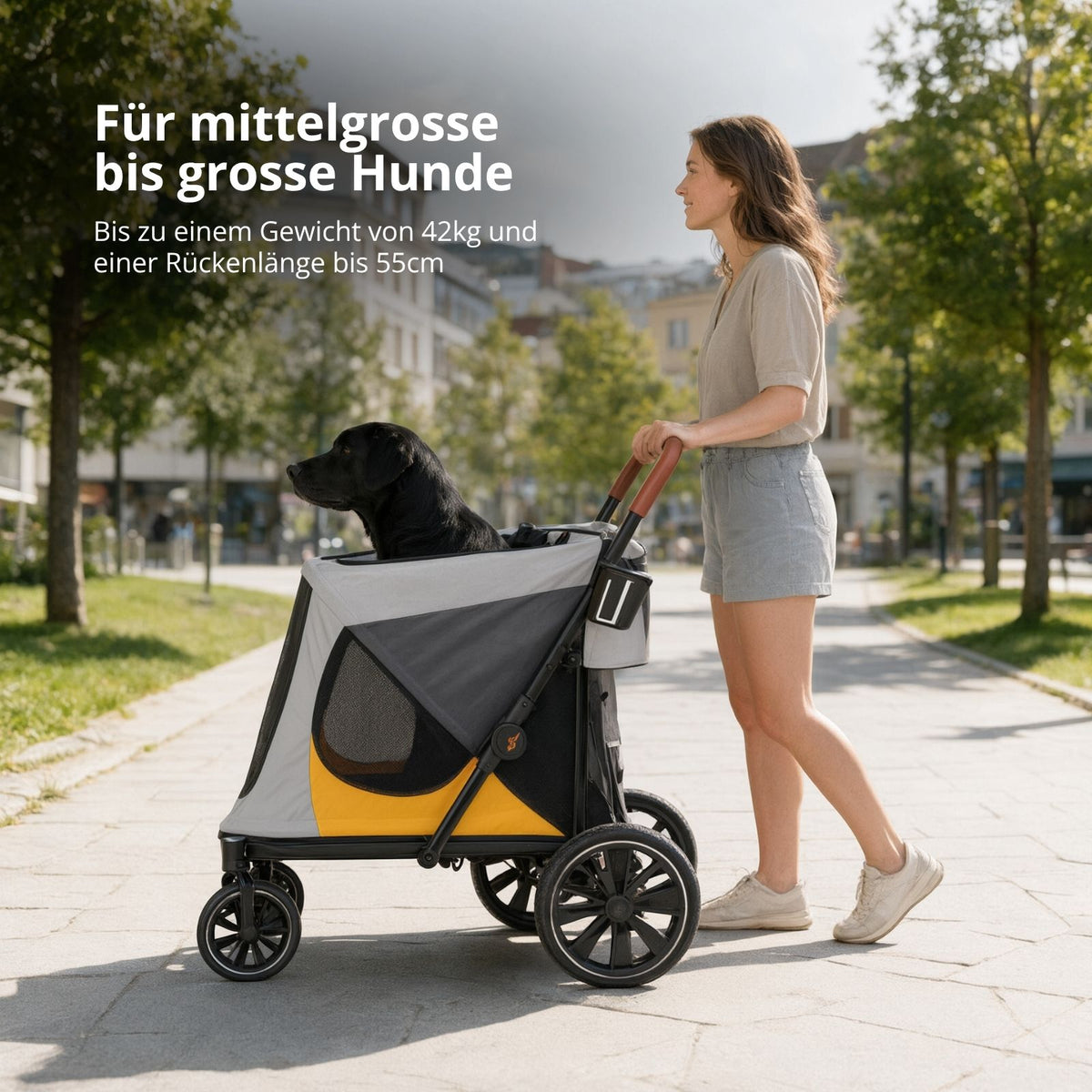 Buggy für Hunde Gr. XL Hundewagen Haustierwagen Pet Stroller Tierbuggy