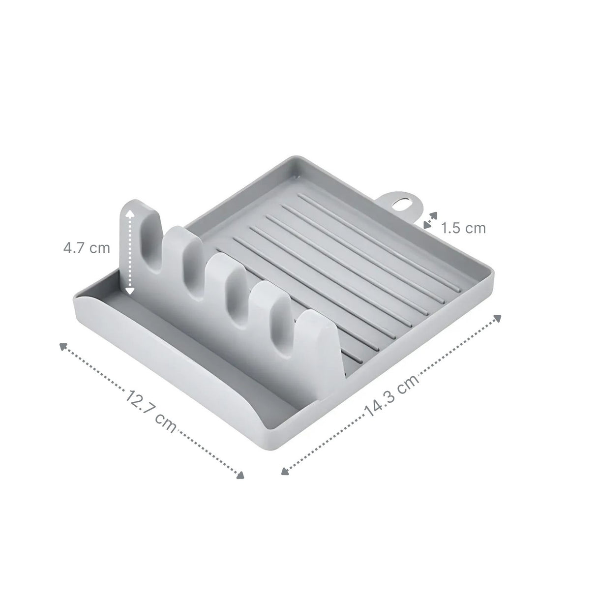 Küchenhelfer Kochlöffelablage Topfdeckel Ablage Organizer Grau