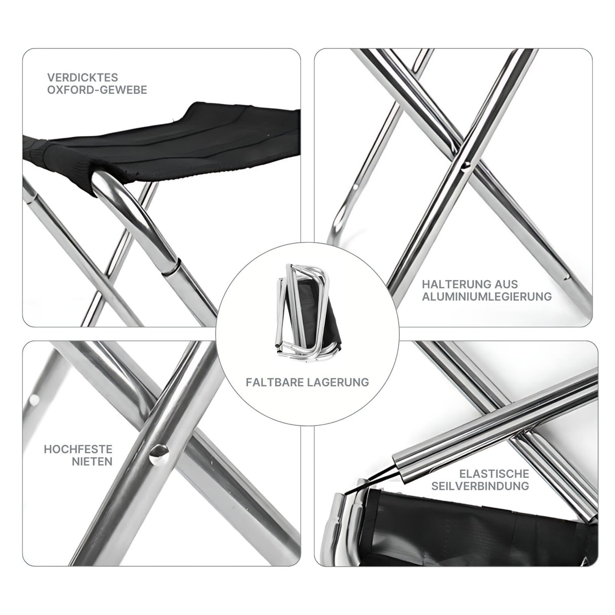 Mini-Campinghocker Campingstuhl Angelhocker Klapphocker Falthocker