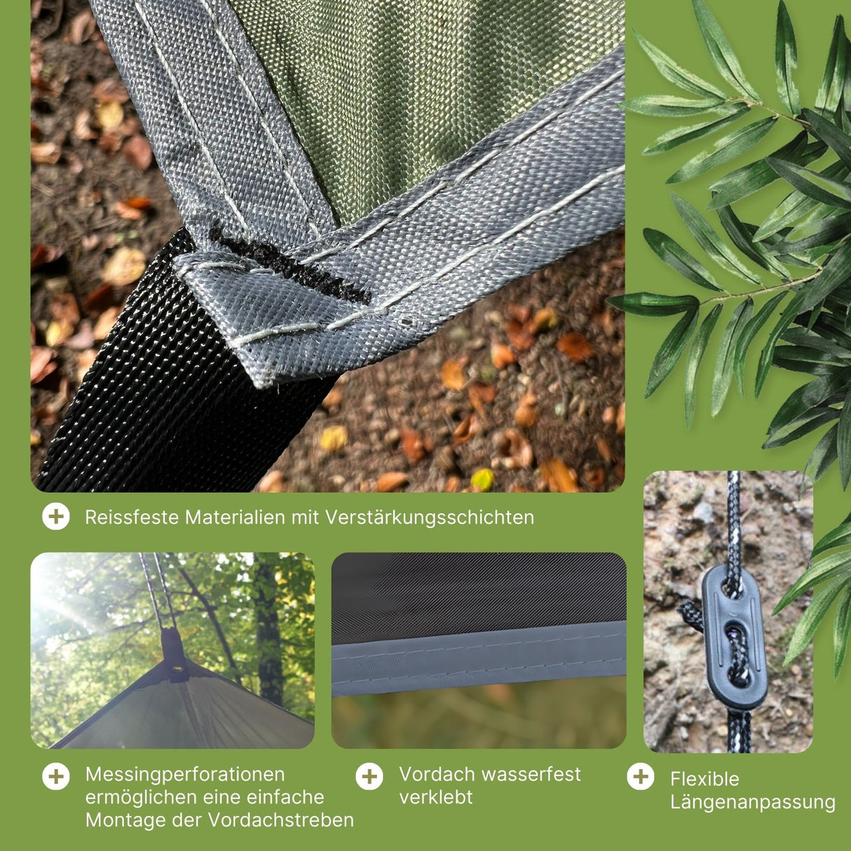 Tarpzelt Schutzplane Trekkingzelt Sonnensegel-Zelt Campingüberdachung