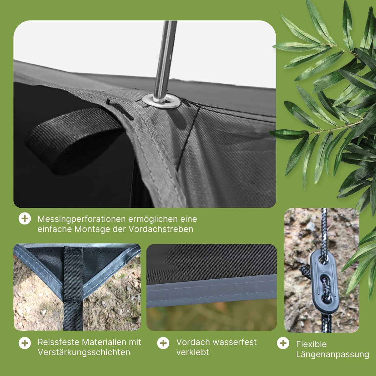 Tarpzelt Trekkingzelt Sonnensegel-Zelt Campingüberdachung Picknickdecke