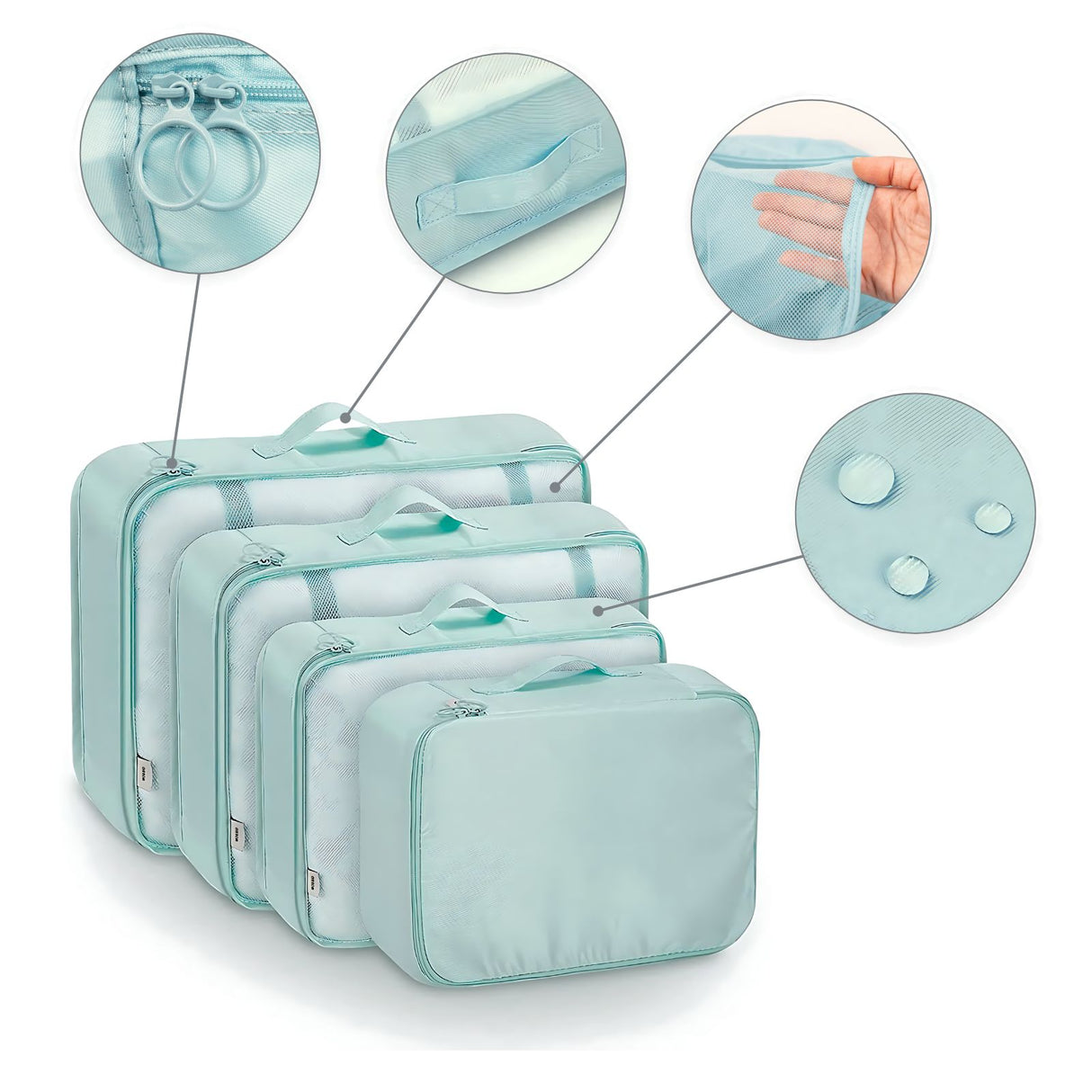 Reisebeutel Koffer-Organizer Packsack Aufbewahrungsbeutel Set