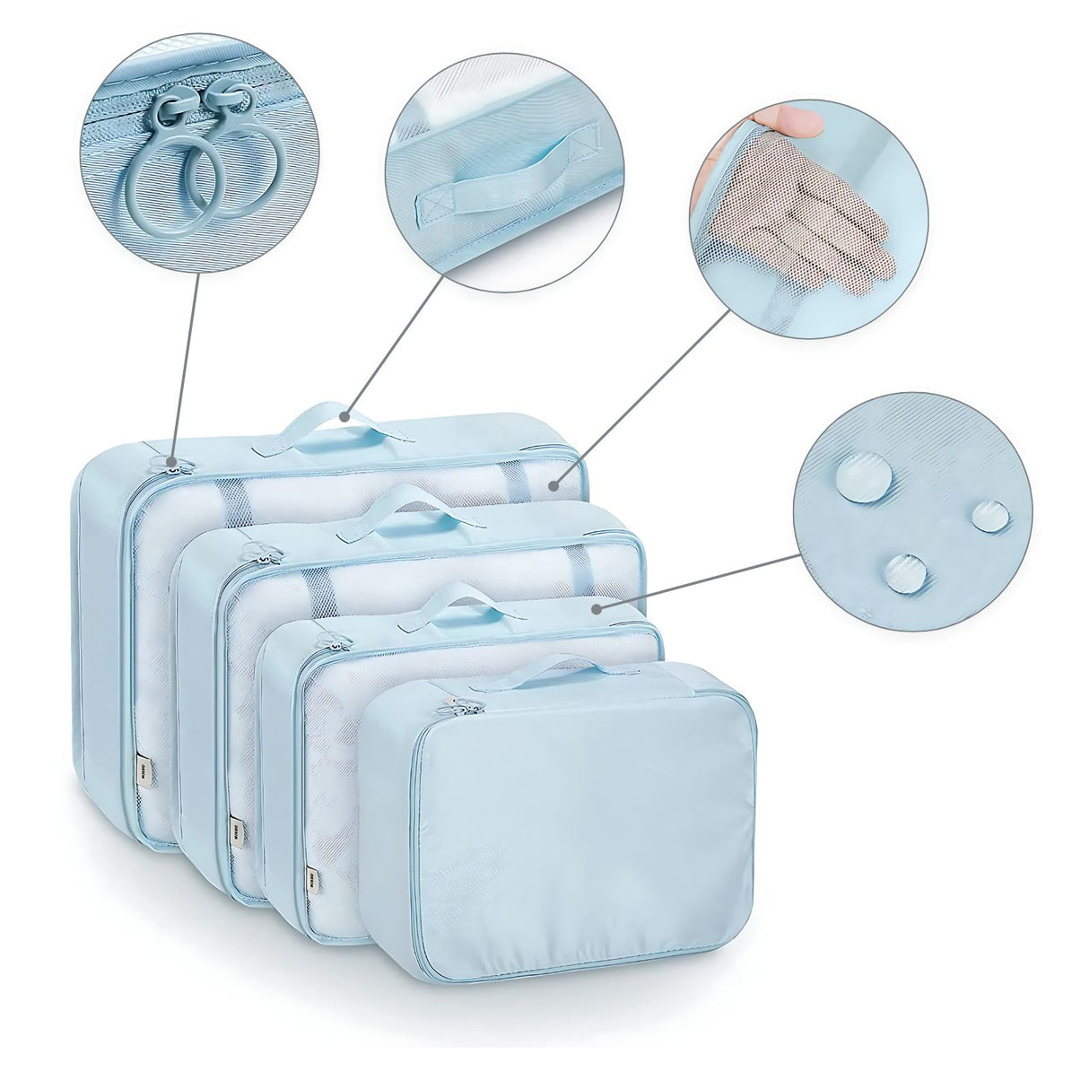 Reisebeutel Koffer-Organizer Packsack Aufbewahrungsbeutel Set