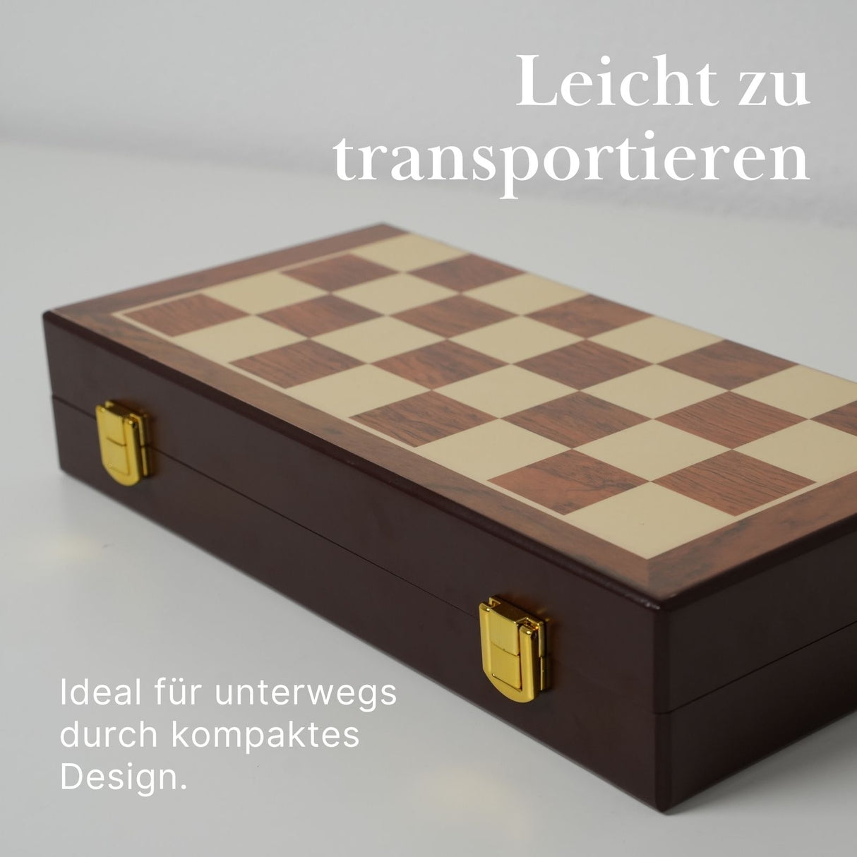 Schach Schachkoffer Schachbox Schachspiel-Koffer Schachbrett-Box