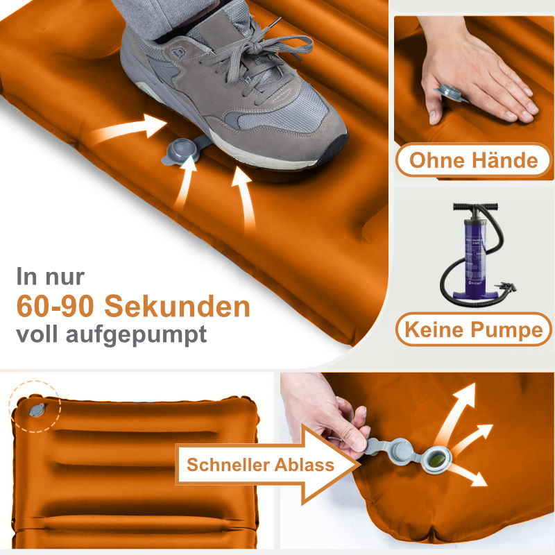 Isolationsmatte Campingmatte Luftmatratze Schlafmatte Thermomatte